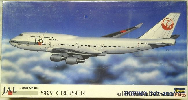 Hasegawa 1/200 Boeing 747-400 Sky Cruiser - JAL Japan Air Airlines, LT1 plastic model kit